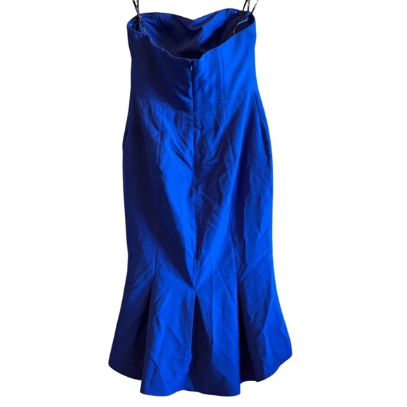 🌟2xHOST PICK Vince Camuto Strapless High Low Mermaid Midi Dress | Blue | Size 8 - Picture 3 of 8
